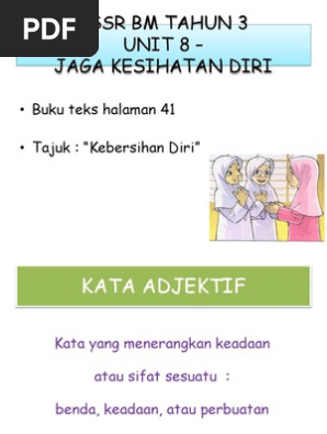 Kata Adjektif Bm Kssr Tahun 3 Pdf