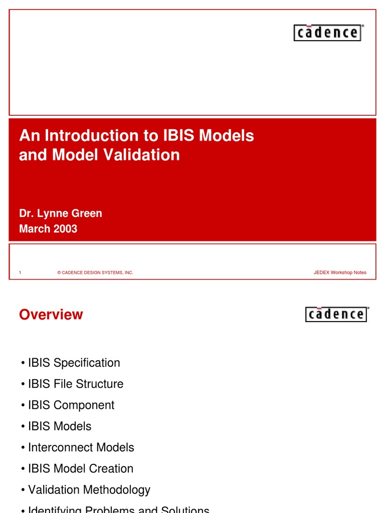 An Introduction to IBIS Models and Model Validation Spice Mosfet