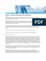 Basel II's 3 Methods To Operational Risk Management: Feb 3rd, 2011 by Admin