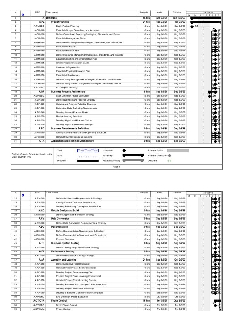 Oracle Implementation Project Template 1226594305077229 8 | PDF