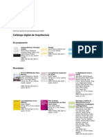 Catálogo digital de Arquitectura