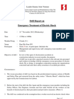 Drill Report On Emergency Treatment of Electric Shock LSJV