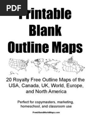 Print Able Blank Map Book 16