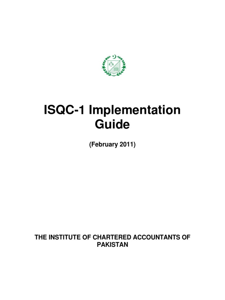 ISQC-1 Implementation Guide for Firms | PDF | Audit | Competence (Human ...