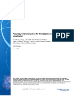 Accuracy Characterization For Metropolitan-Scale Wi-Fi Localization