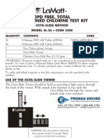 LaMotte 3308 Chlorine OCTA-Slide Kit Instructions 
