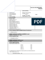 Calculo de Espesor Recipientes A Presion