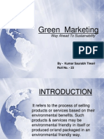 Green Marketing Roll No.23, Kumar Saurabh Tiwari