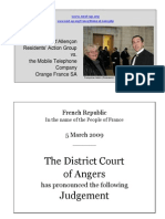 Judgement District Court Angers Residents Against Orange 05032008