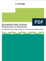 Libro Recordar Para Pensar