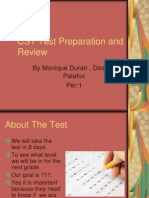CST Test Preparation and Review: by Monique Duran, Desiree Palafox Per:1