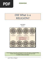 018 What is a RELIGION?