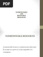 Nonrenewable AND Renewable Resources