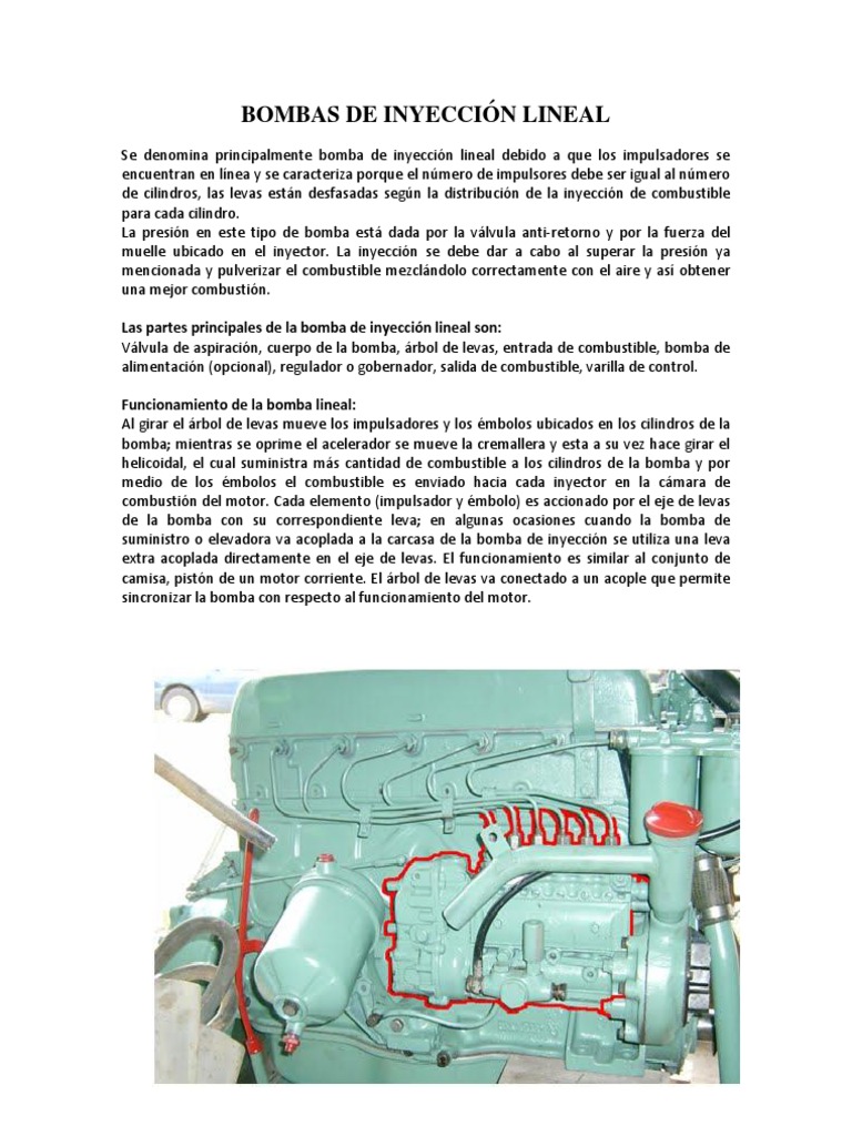 Bombas de Inyección Lineal | PDF | Bomba | Máquinas