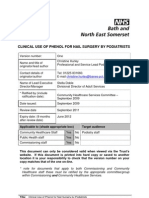 Use of Phenol For Nail Surgery June 2011