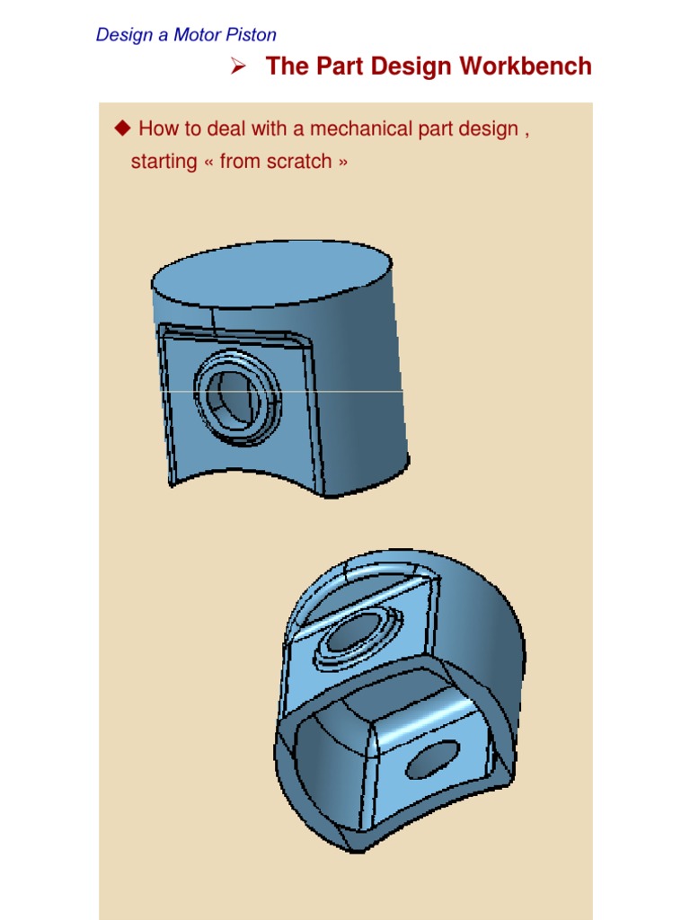 CATIA Piston Detailed Steps | Icon (Computing) | Human–Computer Interaction
