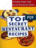 Top Secret Restaurant Recipes Creating Kitchen Clones From America s Favorite Restaurant Chains