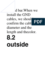 Ground Bar - When We Install The GND Cables, We Should Confirm The Cable Diameter and The Length and Thecolor