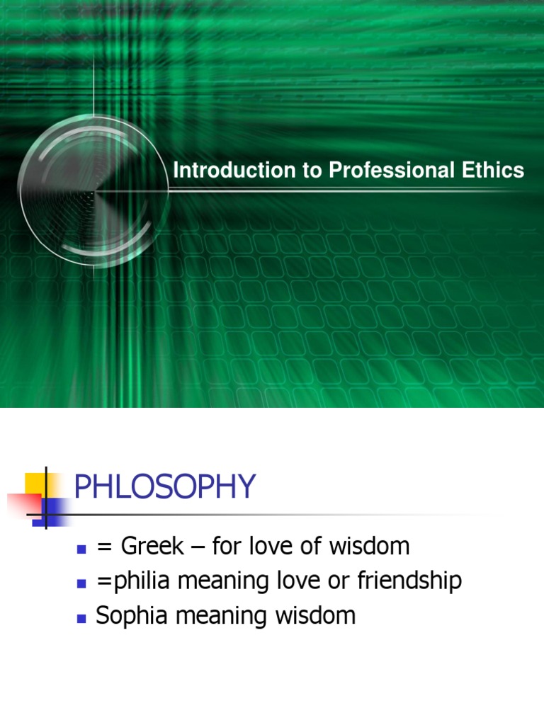 Introduction to Professional Ethics | PDF | Relativism | Morality