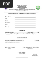 Performance Rating Certification for Teachers | PDF