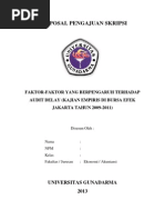 Proposal Pengajuan Skripsi Universitas Gunadarma