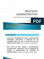 PROCESSO ADMINISTRATIVO - PRINCÍPIOS