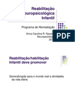 Reabilitação Neuropsicológica Infantil