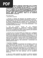 Notificacion Del Derecho Del Tanto Por Cesion de Derechos 