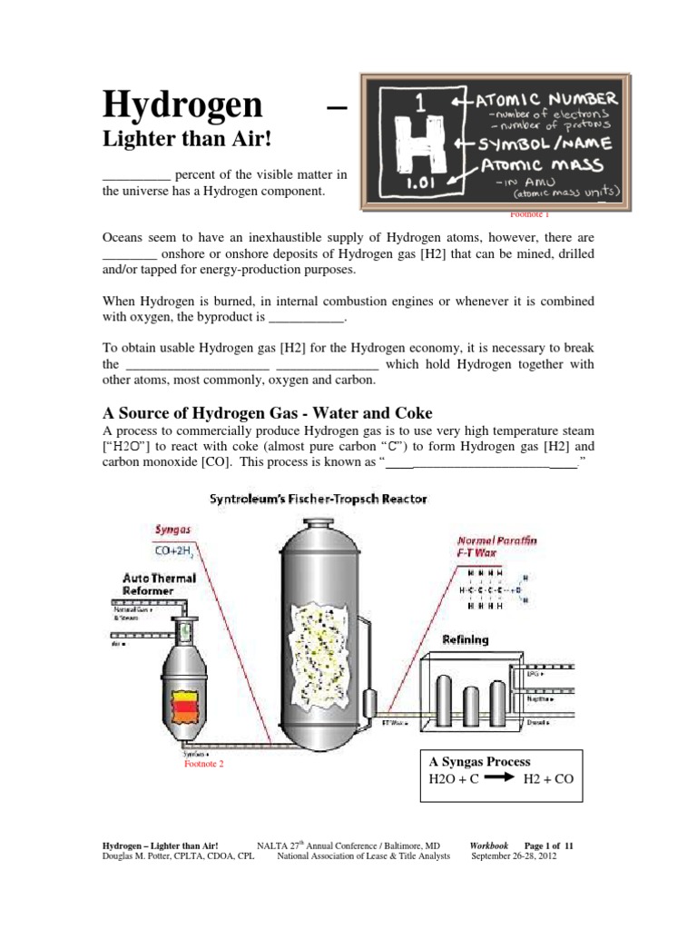 Hydrogen Production Methods Explained | PDF | Properties Of Water ...