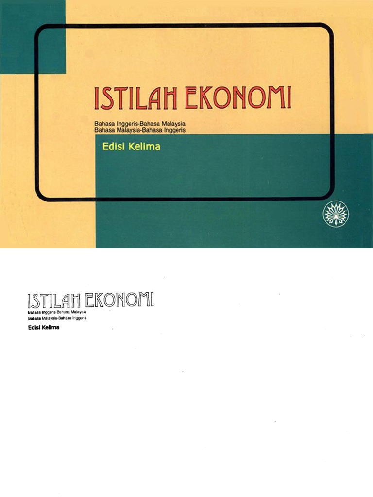 Istilah Ekonomi English Malay Pdf
