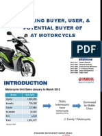 Profiling user of AT Motorcycle--Mio J