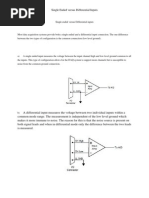 Single End Vs Defferential