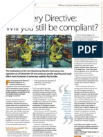 Machinery Directive: Will You Still Be Compliant?