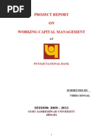 Project Report ON Working Capital Management: Punjab National Bank