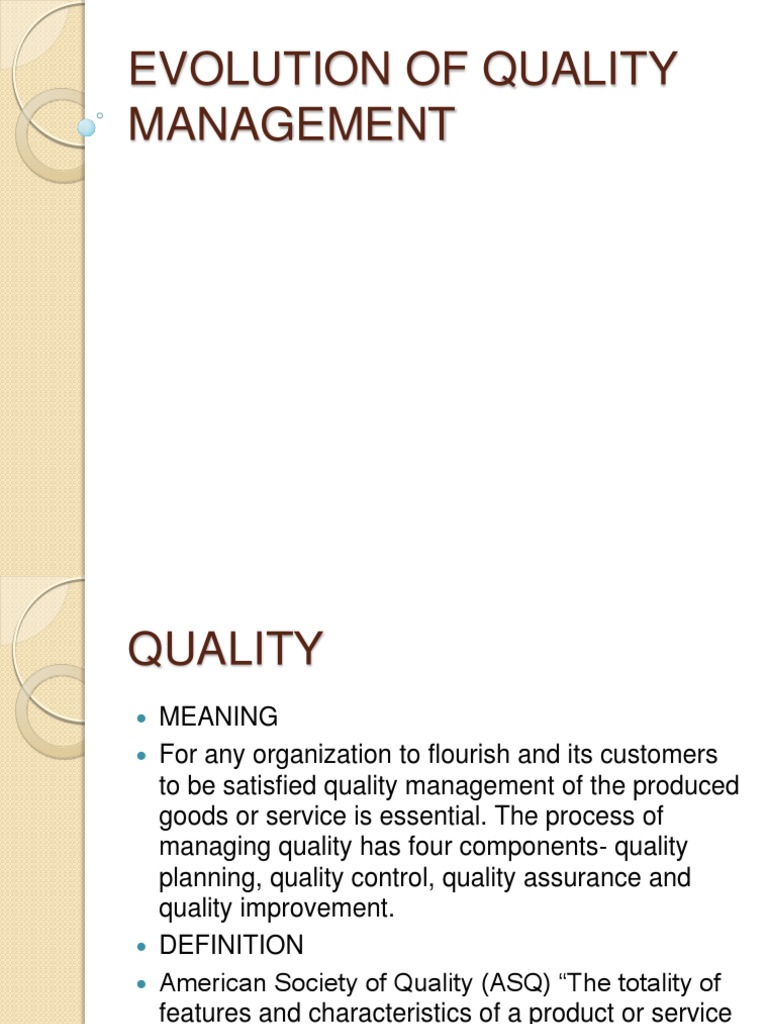 Cost and Quality Management PDF Quality Assurance Quality (Business)