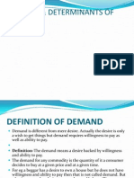 Demand & Determinants of Demand