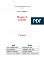 Security: Modern Operating Systems