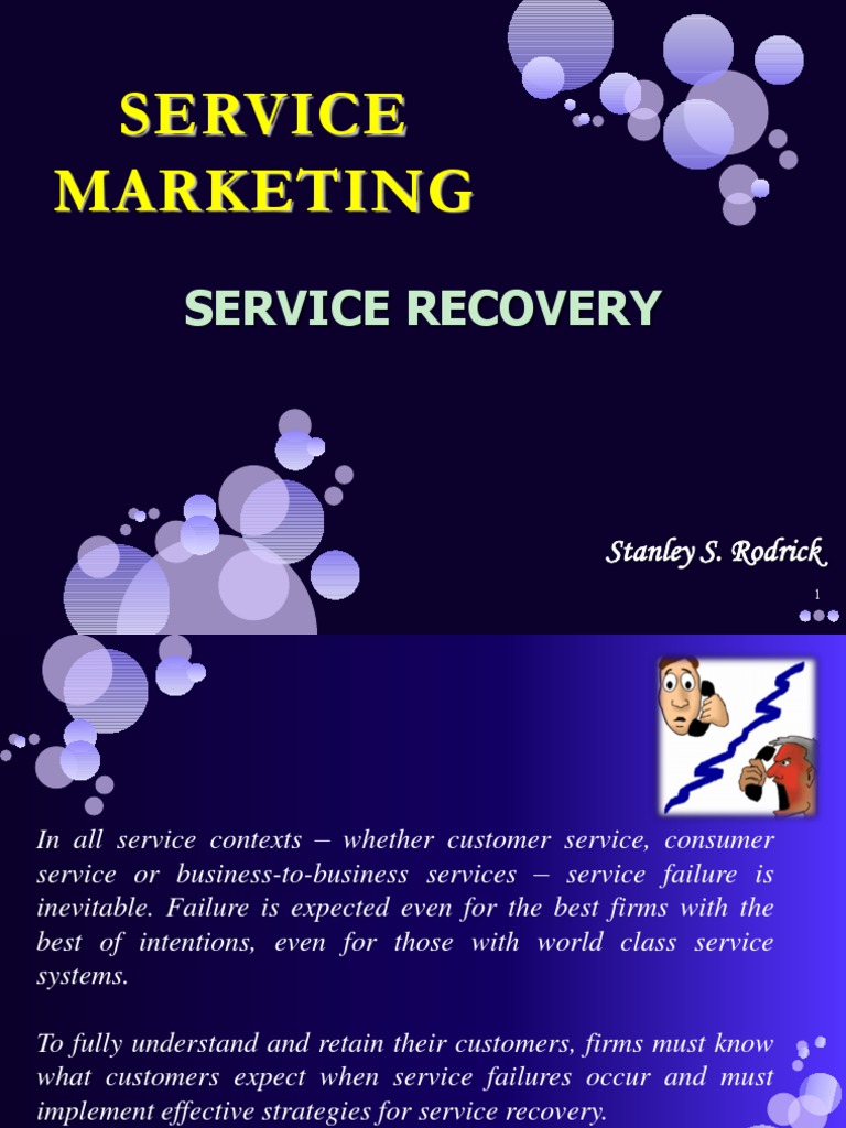Effective Service Recovery Strategies | PDF | Behavioural Sciences ...