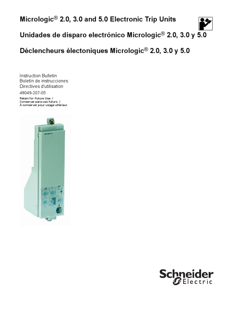 Micrologic 2.0, 3.0 and 5.0 Electronic Trip Units | PDF ...