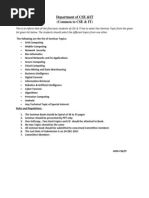 General seminar topics