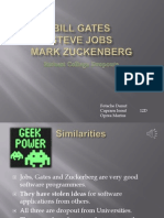 Jobs, Gates, Zuckerberg: Profiles of Influential Software Pioneers and Philanthropists