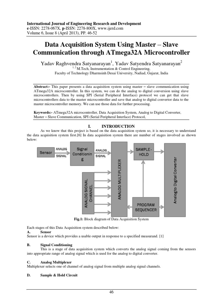 Data Acquisition System with ATmega32A | PDF | Analog To Digital ...