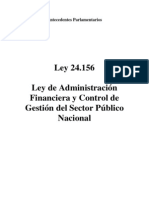 Ley 24.156. Antecedentes Parlamentarios. Argentina