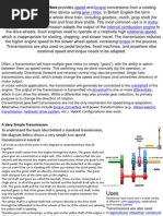 Speed Torque Gear Ratios Motor Vehicles Internal Combustion Engine Rotational Speed Torque