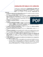 Reglas de Determinación Del Número de Oxidación