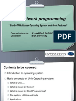 Unix&Network Programming: Study of Multiuser Operating System and Their Features"