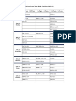 Mid Sem Exam Time Table (2nd Sem 12-13)