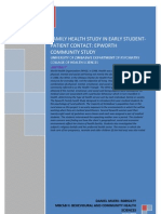 Family Health Study in Early Student-Patient Contact: Epworth Community Study