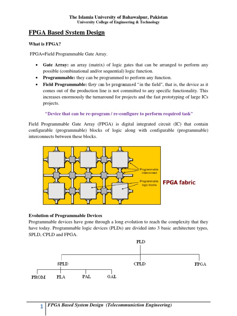 FPGA System Design Overview | PDF | Field Programmable Gate Array ...