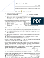 Física e Química - Lâmpada, energia, temperatura